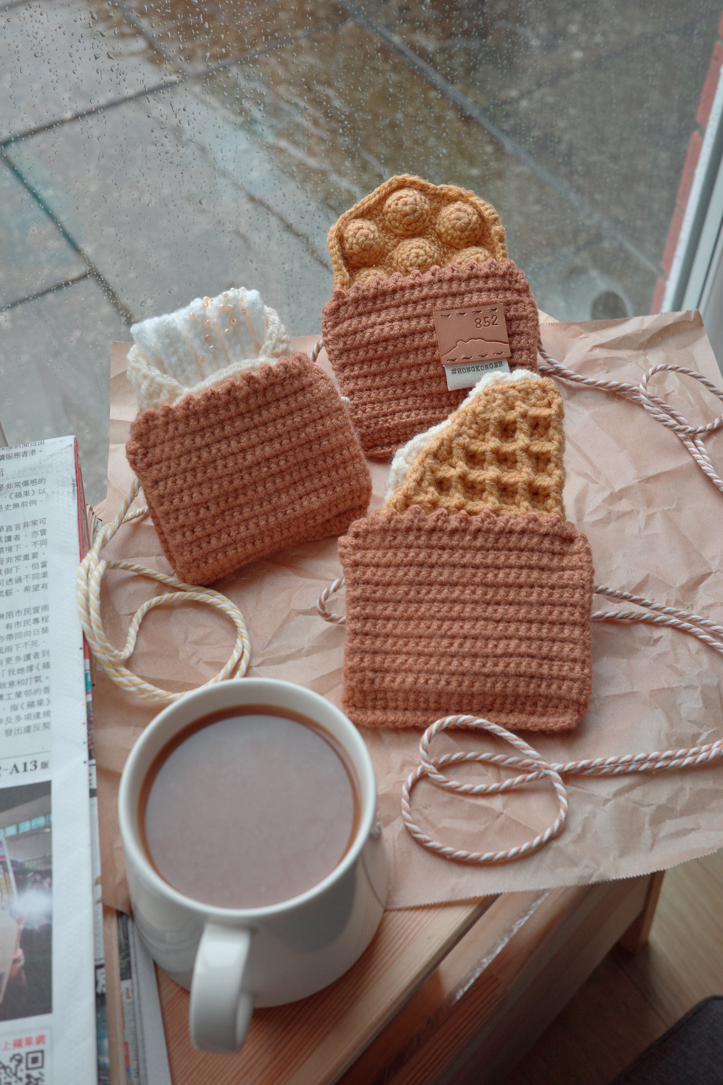 Hong Kong Style Waffle Pouch|格仔餅八達通套