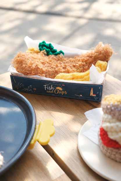 Fish and Chips To Go Ornament | 外賣炸魚薯條掛飾