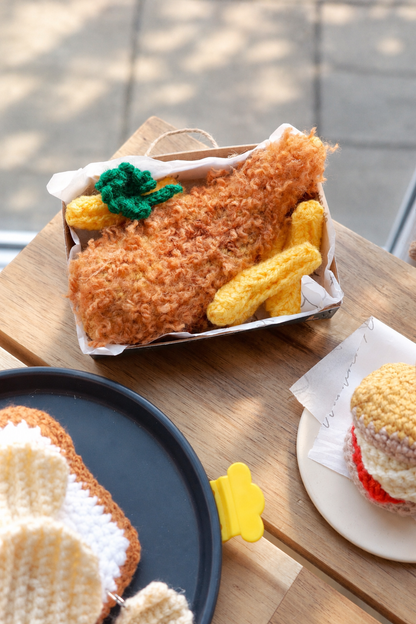 Fish and Chips To Go Ornament | 外賣炸魚薯條掛飾