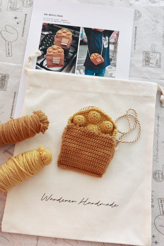 Egg Waffle Pouch DIY Pack | 雞蛋仔八達通套材料包