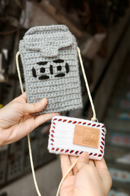 Mailbox Pouch and Letter Card Holder | 鐵皮郵箱小袋與回家的信卡套