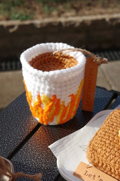Takeaway Hot Beverage Ornament | 熱飲「行街」掛飾