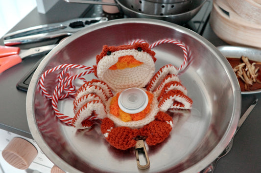 Hairy Crab Crochet Pattern | 大閘蟹鉤針編織教學圖