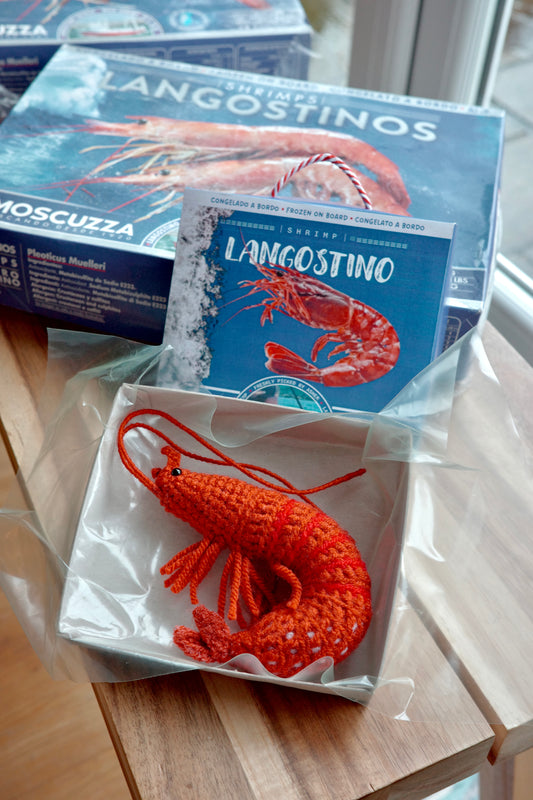 Jumbo Prawn Crochet Pattern | 珍寶大蝦鉤針編織教學圖
