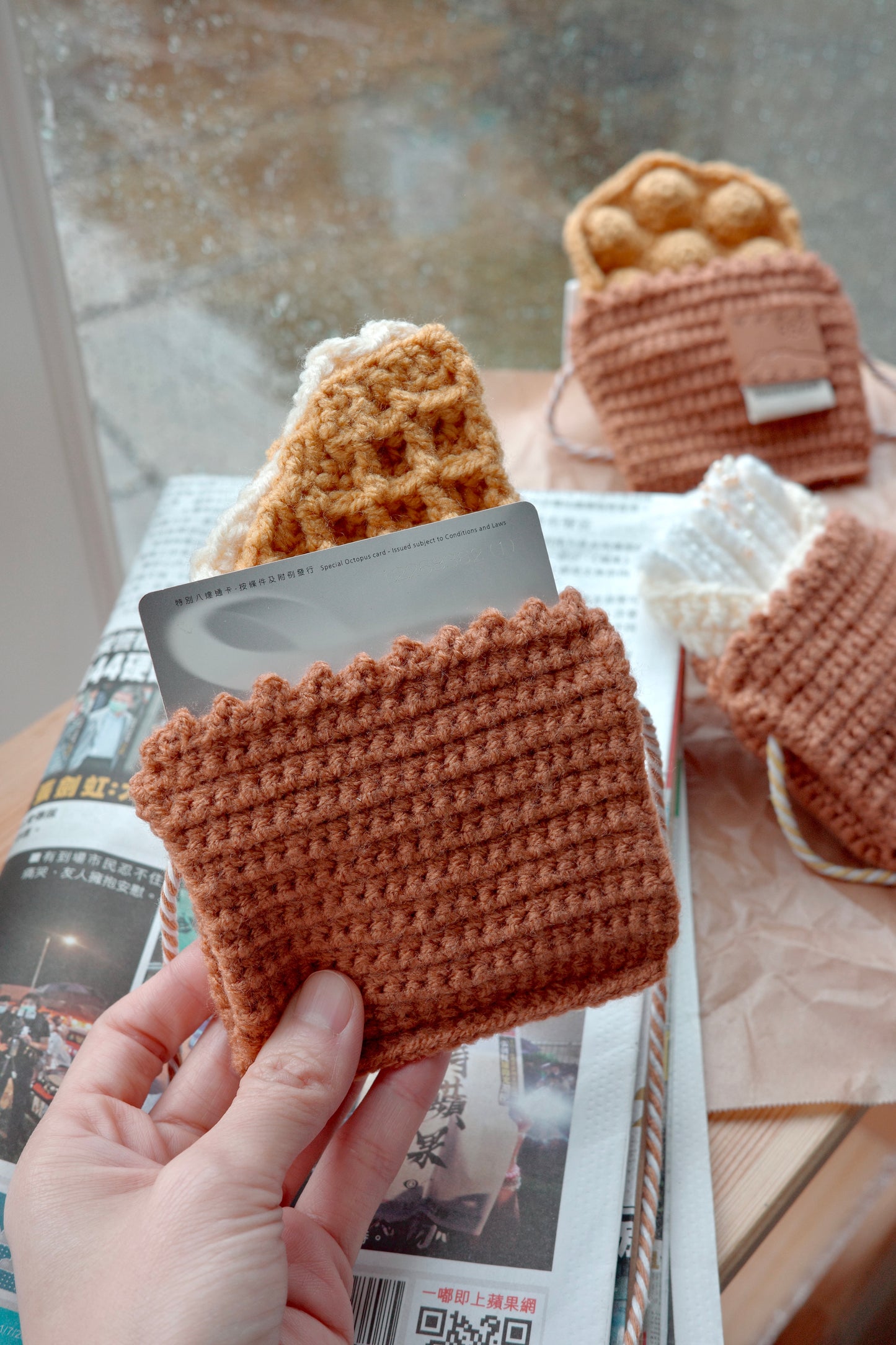 Hong Kong Style Waffle Pouch｜格仔餅八達通套