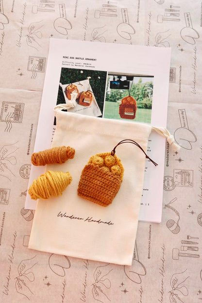 Mini Egg Waffle Ornament DIY Pack | 迷你雞蛋仔吊飾材料包